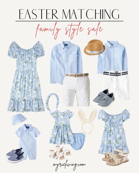 Easter Outfit Men, Easter Family Outfits, Easter Family Pictures, Family Holiday Outfits, White Blue Eyes, Girls Easter Outfit, Clothing Palette, Spring Pics, Easter Outfit Ideas