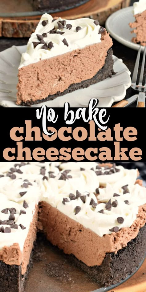 Chocolate Treats Easy, No Bake Chocolate Cheesecake, Corn Flake, Dessert Parfait, Baked Cheesecake, Chocolate Cheesecake Recipes, Baked Cheesecake Recipe, Cheesecake Cake, Chocolate Cheese