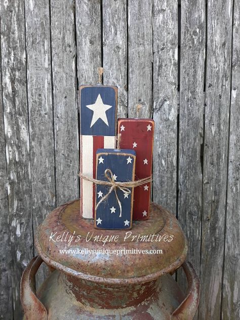 Firecrackers Americana Decor Patriotic Decor Country Decor Primitive Decor - Etsy Burlap Lights, Wooden Firecrackers, Patriotic Centerpieces, American Flag Wall Art, Patriotic Pillow, Rustic Flags, 4th July Crafts, American Flag Wood, Wood Flag