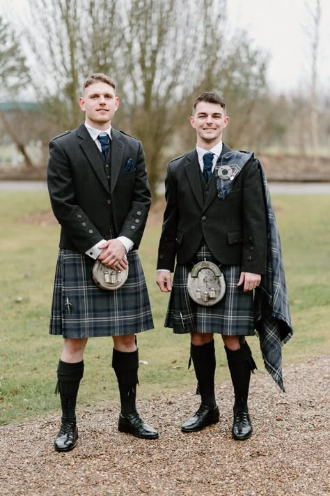 Kilt For Wedding, Scottish Kilt Wedding, Blue Kilt Wedding, Irish Groom Attire, Traditional Scottish Clothing Men, Formal Kilt Outfit Men, Unique Outfits For Men, Traditional Irish Clothing Men, Scottish Wedding Suit