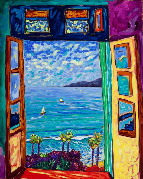 serene scene by Cathy Carey ©2014 24 x 30 Matisse Kunst, Fauvism Art, Kunst Inspo, Matisse Paintings, Istoria Artei, Arte Van Gogh, Fauvism, Matisse Art, Arte Inspo