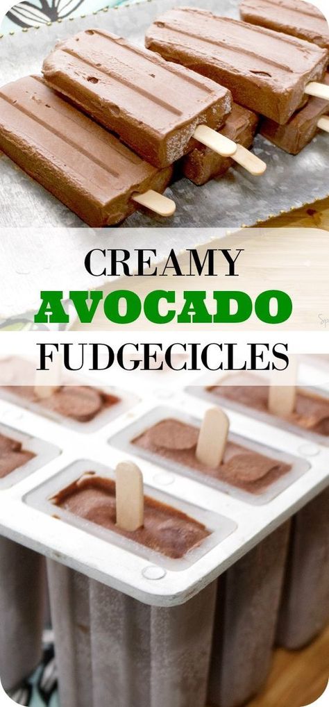 Fudge Pops, Avocado Dessert, Avocado Health Benefits, Vegan Burrito, Avocado Chocolate, Healthy Treat, Paleo Vegan, Popsicle Recipes, Keto Cookies