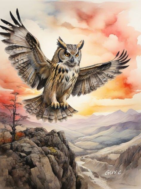 Flight Drawing, Owls In Flight, Owl In Flight, Flying Owl, Eagle Pictures, Glue Book, Favorite Animals, Owl Painting, Owl Tattoo