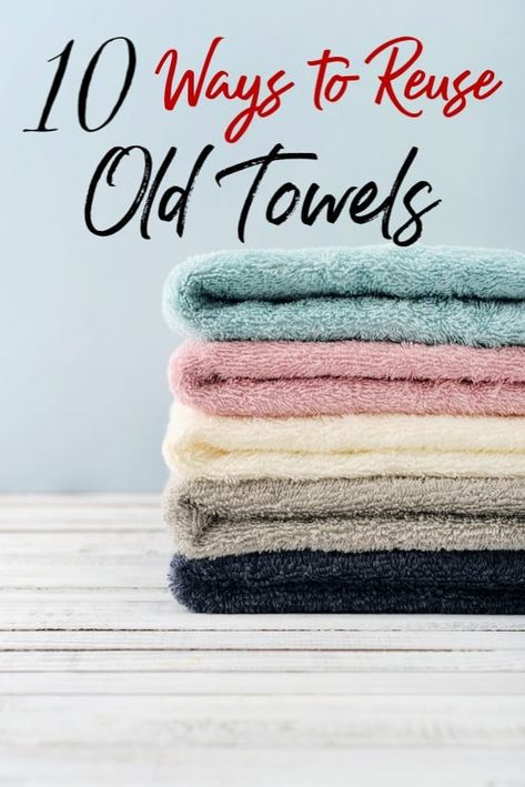 Recycled Towels, Fels Naptha, Diy Towels, Upcycled Projects, Old Towels, Towel Crafts, Work Diy, Frugal Living Tips, New Uses