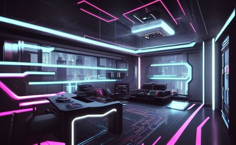 Halo 4 Master Chief, Cyberpunk Game, Tech Room, Cyberpunk Games, Halo Master Chief, Halo 4, Gamer Room, Neo Noir, Pc Setup