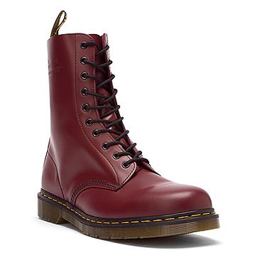 Dr Martens 1490 10 Eye Boot found at #OnlineShoes Doc Martins Boots, Dm Boots, Mens Lace Up Boots, Lace Ankle Boots, Black Cowgirl, Lace Booties, Boating Outfit, Dr Martens Boots, Red Boots