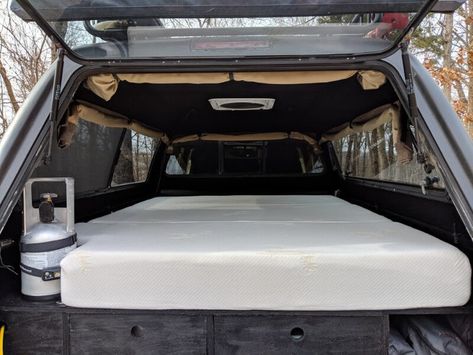 The Best Memory Foam Truck Bed Mattress for Truck, Van, or SUV Camping | Take the Truck Truck Camping Setup, Truck Bed Mattress, Mattress Ideas, Teardrop Camping, Car Mattress, Suv Camper, Camping With Toddlers, Minivan Camping, Truck Bed Camping