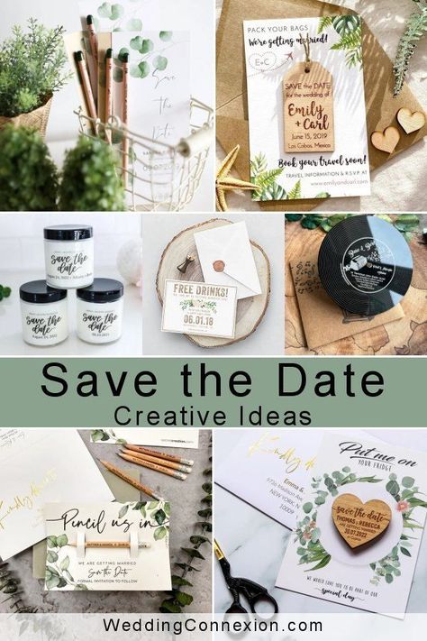 Homemade Save The Date Ideas, Useful Save The Date Ideas, Diy Wedding Save The Dates, Diy Save The Date Ideas For Weddings, Save The Date Unique Ideas, Creative Save The Date Ideas Unique, Cricut Save The Date, Wedding Save The Date Ideas Unique, Unique Save The Date Ideas For Weddings