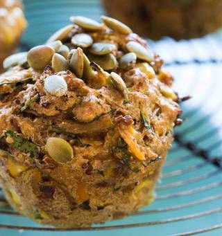 High fibre vegetable muffins - NZ Herald Healthy Savoury Muffins, Fiber Muffin, Vegetable Muffins, Gluten Free Vegan Bread, High Fiber Vegetables, Savoury Muffins, Balsamic Onions, Breakfast Vegetables, Eating Well Recipes