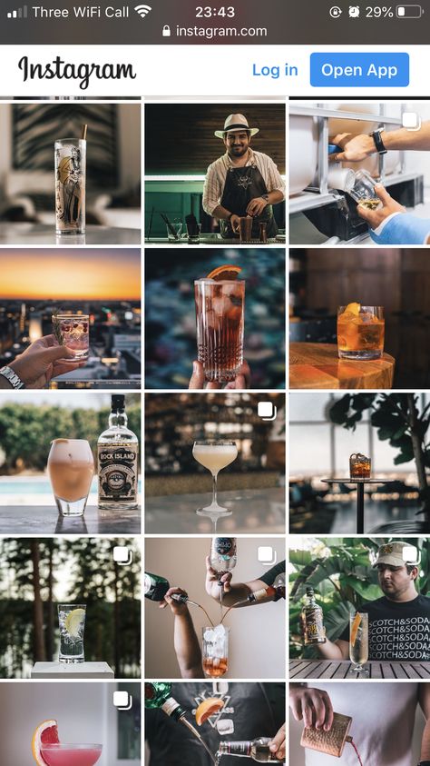 Pub Instagram Ideas, Cocktail Bar Instagram Feed, Bar Instagram Feed, Bar Social Media Design, Restaurant Instagram Feed, Restaurant Social Media Design, Business Drinks, Instagram Theme Ideas, Instagram Feed Theme Layout