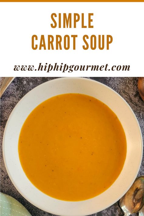 two bowls of carrot soup next to spoons Easy Carrot Soup Recipes, Pureed Carrot Soup, Easy Light Soup Recipes, Milk Soup Recipes, Carrot Soup Recipes Easy, Carrot Soup Recipes Healthy, Cream Of Carrot Soup Recipe, Puréed Soups, Healthy Easy Soup