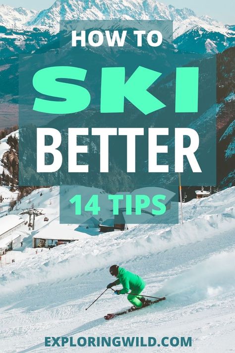 Skiing For Beginners, Exercises For Skiing, Ski Beginner, Skiing Exercises, How To Get In Shape For Skiing, Ski Exercises Training, Skiing Technique Tips, Ski Hacks, Ski Tips For Beginners