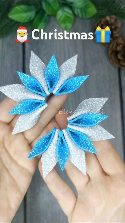 Diy Foam Christmas Ornaments, Do It Yourself Christmas Ornaments, Foam Ornaments, Snowflake Christmas Ornaments, Foam Christmas Ornaments, Christmas Ornaments Handmade, Ideas Navideñas, Paper Christmas Ornaments, Origami Patterns