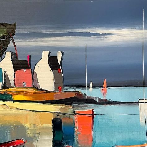 Eric Le Pape on Instagram: "La maison rose. #art #arte #artmoderne #ocean #mer #bretagne #bretagnetourisme #tourism #morbihan #finistere #tourismeenfrance #color #inspiration #peinture #painting #instaart" December 26, Sea Painting, June 2024, Rose Art, Art Moderne, Insta Art, Color Inspiration, Art Boards, Tourism