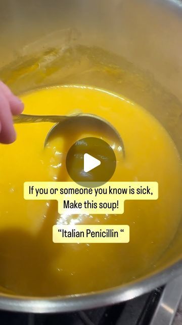 Anna | Boy Mom | Long Island Foodie | Easy Recipes & Tips on Instagram: "Italian penicillin to the rescue ❤️‍🩹🍲  #soup #soupseason #healthysoup" Jewish Penicillin Soup, Italian Pennecillin, Pinicillan Soup, Italian Penicillin Soup Video, Italian Penicillin Soup Crockpot, Liquid Penicillin Soup, Italian Penacillan Soup, Italian Pinacillin Soup, Italian Penicillin Soup Recipe Easy