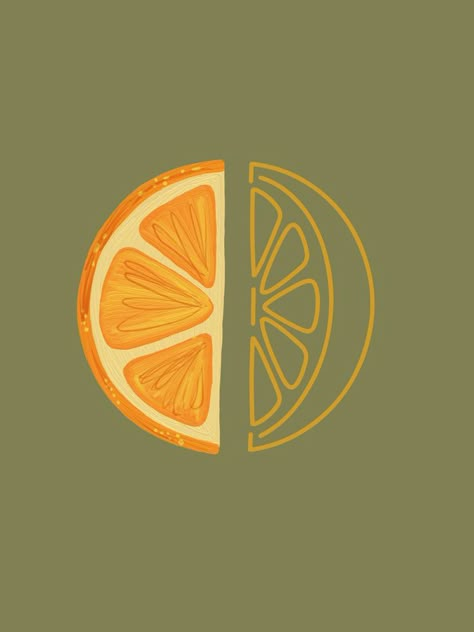 orange Orange Slice Drawing Simple, Orange Slice Sketch, Orange Slice Line Drawing, Orange Peel Illustration, Orange Logo Design Ideas, Orange Slice Illustration, Orange Slice Drawing, Clementine Illustration, Fruits Doodle