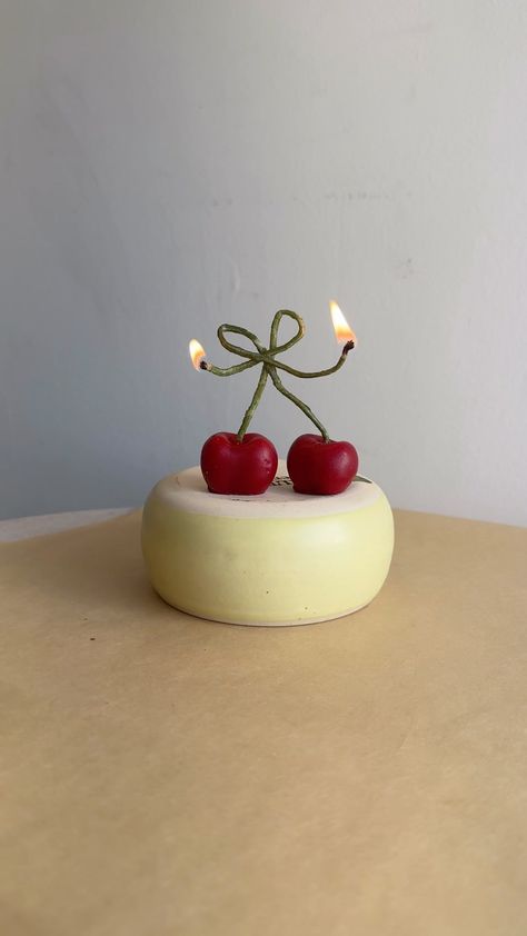 Happy Organics (@happyorganics.co) • Instagram photos and videos Birthday Cake Cherry, Cherry Candle, Cherry Birthday, Coquette Cherry, Cake Cherry, January 25, Birthday Candles, Cherry, Birthday Cake