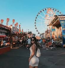 STYLE GUIDE: OC FAIR 2019 ATTIRE | IVI Vision Orange County Fair Outfit, County Fair Outfit, Orange County Fair, Kettle Popcorn, Oc Fair, Fair Outfit, Fair Outfits, Carnival Rides, Carnival Games