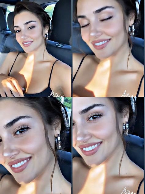 Hande Erçel Makeup, Hande Ercel Style, Perfect Teeth, Makeup Mistakes, Love Is In The Air, Plastic Surgery, Makeup Routine, Pretty Face, Maquillaje De Ojos