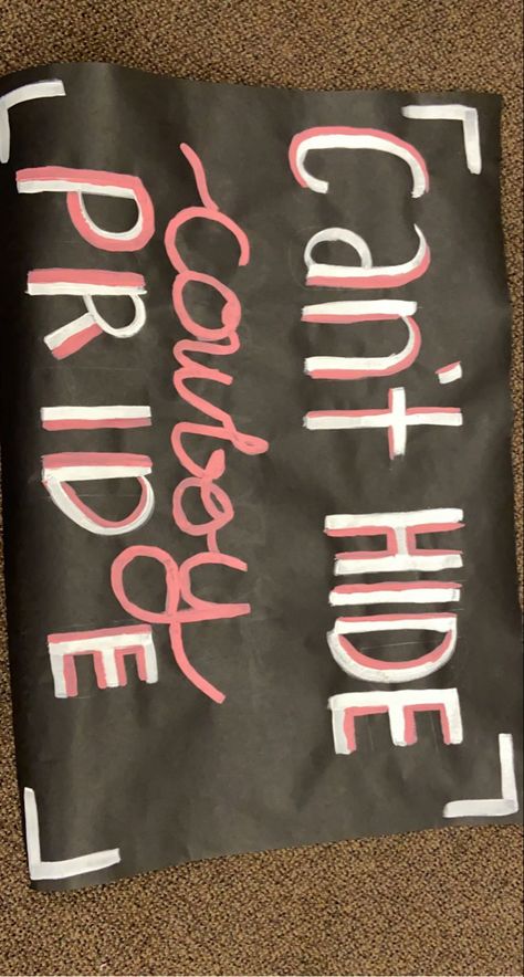 Class Signs Pep Rally Senior, Rivalry Week Posters, Take State Poster Ideas, High School Spirit Posters, Cheer Sign Ideas For Football, Camo Football Game Theme Signs, Painted Cheer Signs For Football, Pep Rally Class Posters, White Out Poster Ideas Football