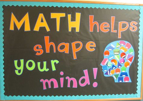 Math Bulletin Boards Elementary Ideas, Preschool Math Bulletin Board Ideas, Maths Display Board, Fall Math Bulletin Boards, Math Door, Math Bulletin Boards Elementary, Math Exhibition, Math Door Decorations, Computer Lab Bulletin Board Ideas