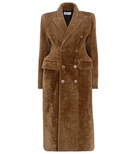 Balenciaga Coat, Cristobal Balenciaga, Shearling Coat, Coat Fashion, Double Breasted Suit Jacket, Keep Warm, Designer Brands, Classy Outfits, Fall In Love