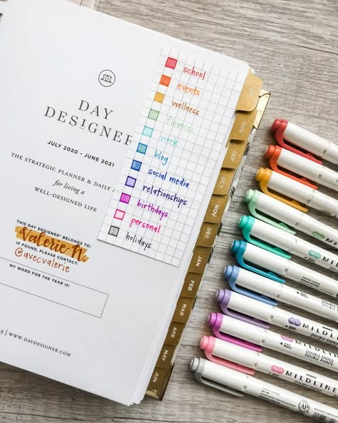 Color Coding Planner, Day Designer Planner, Zebra Mildliner, Poster Anime, Planner Tips, Day Designer, Passion Planner, Monthly Goals, Planner Scrapbook