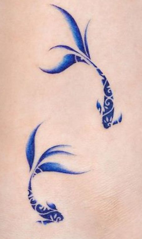 Blue Water Tattoo, Blue Ink Tattoos, Blue Tattoo, Azure Blue, Blue Ink, Ink Tattoo, Tatting, Art Reference, Red And Blue