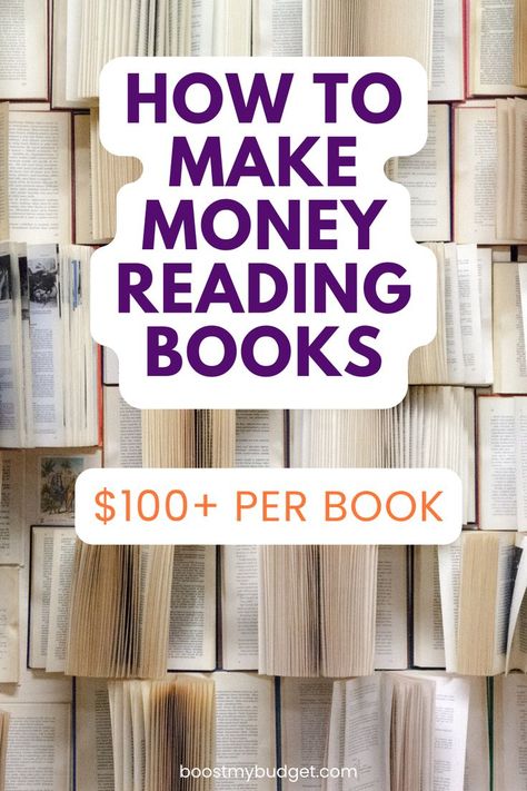 Calling all bookworms and introverts! Yes, you can make money reading books! Here are 11+ real ways to get paid to read books at home, including a big list of site that pay you to read and write book reviews. Perfect side hustle idea for introverts! You can do this job from home and it can pay $100+ per book. If you read a lot anyway, it's a great way to make money from your hobby! Get Paid To Read Books, Paid To Read Books, Job From Home, Get Paid To Read, Books At Home, Write Book, Online Book Club, Starting A Book, Money Makeover