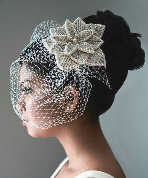 Headpiece Vintage Birdcage Veils, Birdcage Veil Wedding, Posh Wedding, Bridal Birdcage Veils, Bride Head, Classy Hats, Bridal Hat, Wedding Hairstyles With Veil, Fancy Wedding Dresses