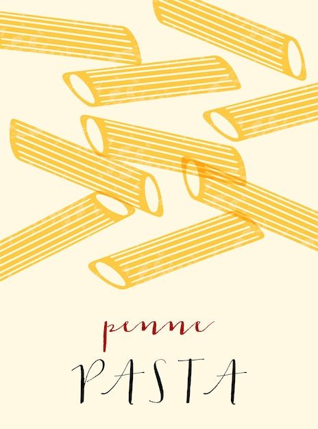 Pasta Menu, Pasta Brands, Italian Greetings, English Magazine, Pasta Penne, Italian Menu, Tapestry Loom, Italian Decor, Poster Illustration