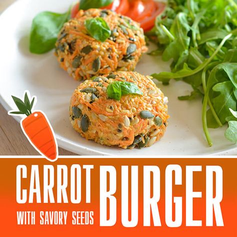 Carrot Burger Patties with Savory Seeds | Beautiful On Raw Raw Vegan Burger Recipe, Vegan Burger Recipe, Burger Patties, Raw Carrots, Vegan Burger, Vegan Burgers, Raw Vegan Recipes, Food Lifestyle, Healthy Delicious