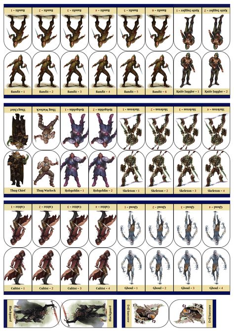 Printable Dnd Miniatures, D&d Paper Miniatures, Dnd Paper Miniatures, Dnd Papercraft, Dnd Printables, Printable Heroes, Paper Miniatures, Rpg Figures, Pathfinder Game