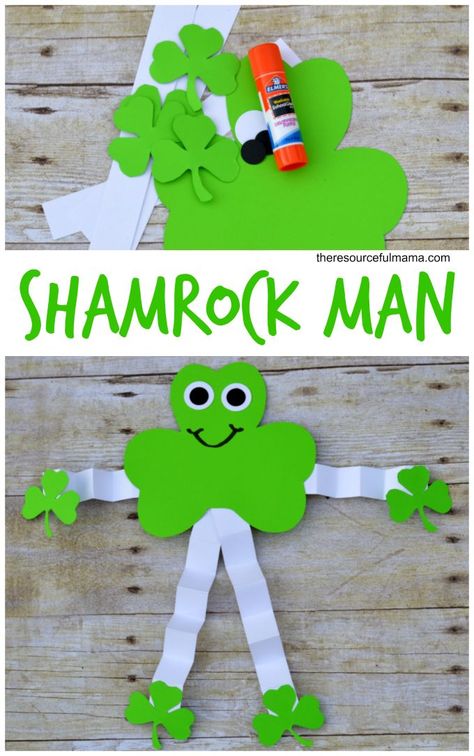 Sant Patrick, Man Fits, Shamrock Craft, Saint Patricks Day Art, Fete Saint Patrick, March Crafts, St Patricks Crafts, Dr. Seuss, St. Patrick's Day Crafts