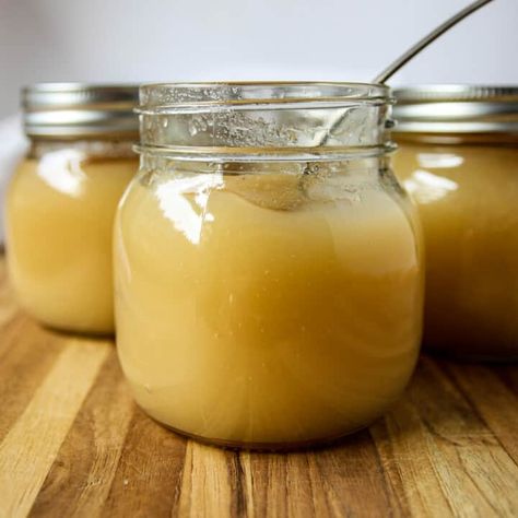 This unsweetened applesauce recipe is a super easy and delicious way to use the fall apple harvest. Sugar Free applesauce is a versatile pantry item for recipes, snacking or topping your oatmeal or yogurt. Homemade unsweetened applesauce is simply made with fresh apples, and and some lemon juice. Recipes With Apple Juice, Unsweetened Applesauce Recipe, Sugar Free Applesauce, Applesauce Recipes, Yogurt Homemade, Homemade Applesauce Recipes, Applesauce Recipe, Apple Sauce Recipes, Homemade Applesauce