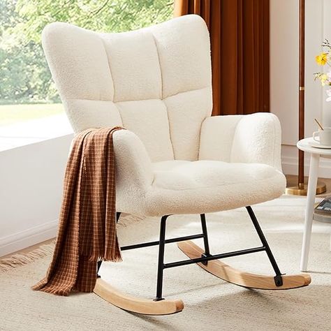 Sweetcrispy Rocking Chair Nursery, Teddy Upholstered Glider Rocker with High Backrest, Reading Chair Modern Rocking Accent Chairs Glider Recliner for Living Room, Nursery, Bedroom

#homedesign #homedecor #housedesign #housedecor #room #roomdecor #roomdesign #interior #design #home #house #furniture #decor #bedroom #kitchen #livingroom Chair Nursery, Glider Rocking Chair, Living Room Nursery, Rocking Chair Nursery, Glider Rocker, Small Bedside Table, Glider Recliner, Nursery Chair, Reading Chair