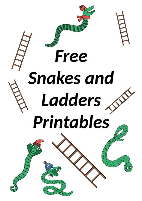 snakes and ladders printables Snake Games For Kids, Snakes And Ladders Template, Snakes And Ladders Printable, Fun Conversation Topics, Teaching Esl Students, Bord Games, Ladders Game, Snake Game, Printable Board Games