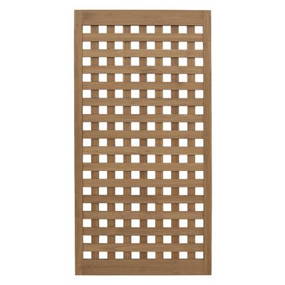 Yardistry 2.7' x 5' Heavy Lattice Panel & Reviews | Wayfair Free Standing Fence, Lattice Fence Panels, Lattice Screen, Screen Outdoor, Rooftop Terrace Design, Lattice Fence, Interior Design Presentation, Garden Screening, Water Based Stain