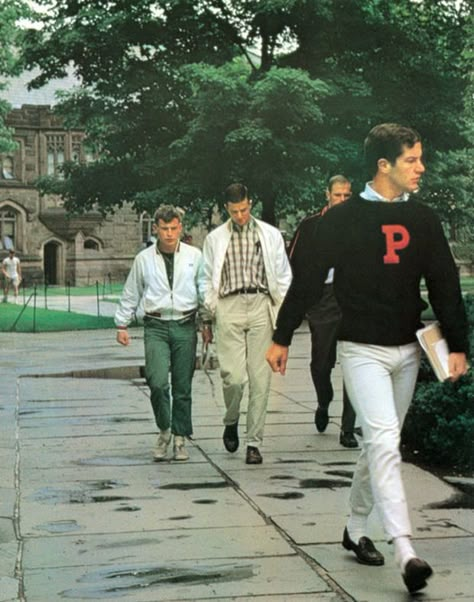 How American Style Fueled Postwar Youth Fashion in Japan - Fashionista 1950s Fashion Menswear, Ivy Look, Preppy Boys, White Jeans Men, Preppy Men, Ivy League Style, Ivy Style, Teddy Boys, Prep Style