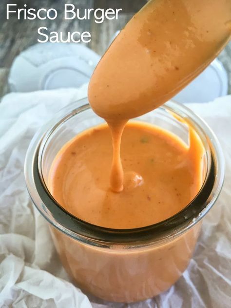 Sauce For Patty Melts, Homemade Frisco Melt, Frisco Sauce Recipe, Patty Melt Sauce Recipe, Frisco Burger, Cheese Burger Sauce, Patty Melt Recipe, Burger Sauces Recipe, Sandwich Sauces