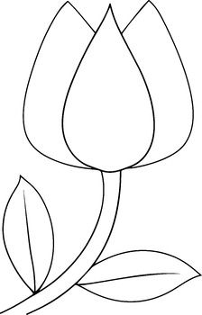 Flower Outline Printable, Tulip Stained Glass Pattern, Tulip Outline, Earrings Drawing, Flowers Outline, Flower Outline Drawing, Flower Cards Handmade, Face Art Drawing, Flower Templates Printable