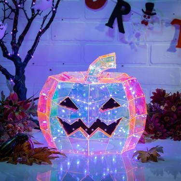 Jack O Lantern Decorations, Easy Outdoor Halloween Decorations, Neon Halloween, Bulk Party Favors, Kimberly Ann, Birthday Yard Signs, Light App, Pastel Halloween, Graduation Balloons