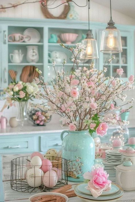 Cottage Accessories, Small Cottage Interiors, She Shed Interior, Cottagecore Living, Shed Interior, Colorful Apartment, Kitchen Models, Boho Room, Chic Kitchen