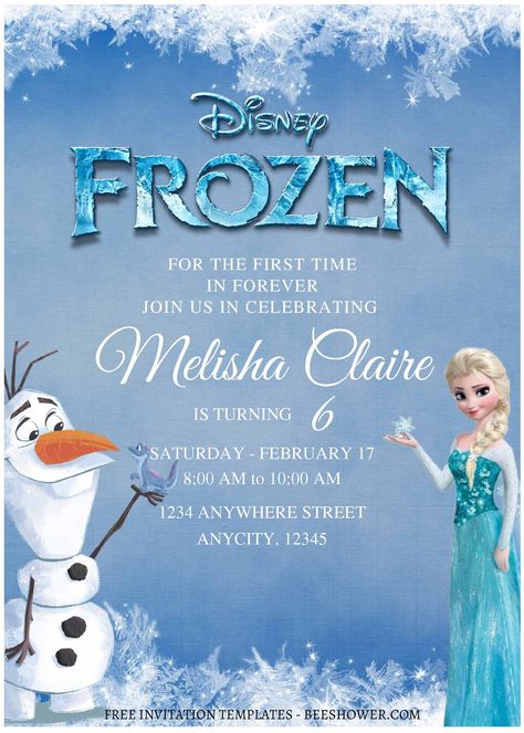 Free (Free Editable PDF) Elsa And Anna Frozen Baby Shower Invitation Templates Frozen Baby Shower, Frozen Birthday Party Invites, Winter Birthday Invitations, Frozen 3, Frozen Invitations, Disney Frozen Birthday Party, Frozen Birthday Invitations, Winter Birthday Parties, Disney Frozen Birthday