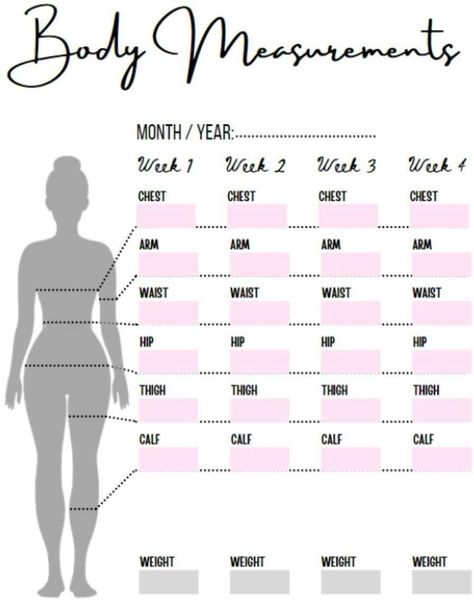 Body Measurement Tracker makes it easy to track and set body fat weight goalswaisthipschestarmslegs and many more body parts. Body Measurements Chart Printable, Measurement Tracker, Body Measurement Tracker, Body Measurement Chart, Fitness Planner Printable, Physical Change, Body Measurement, Basic Facts, Log Book