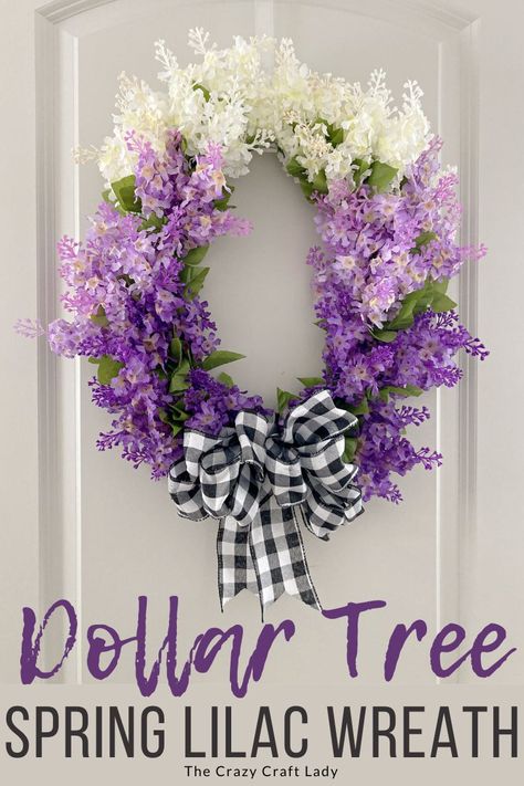 Lilac Wreath, Spring Wreaths For Front Door Diy, Tree Faux, Diy Floral Wreath, Wreath Inspiration, Diy Spring Crafts, Egg Wreath, Spring Floral Wreath, Easter Wreath Diy