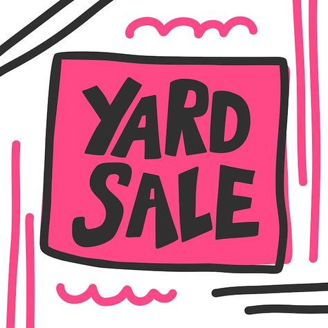 Vector yard sale hand drawn lettering | Premium Vector #Freepik #vector #typography-poster #typography-design #sale-font #typography-quotes Sale Typography Design, Yard Sale Signs, Sale Signs, Vector Typography, Font Typography, Poster Typography, Typography Lettering, Hand Drawn Lettering, Quote Poster