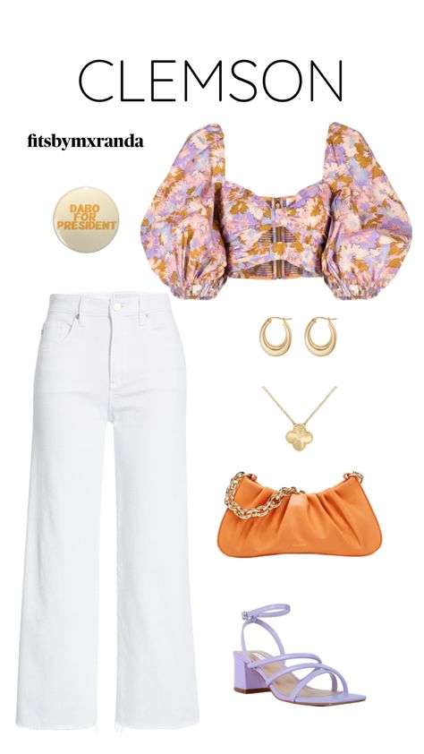 CLEMSON GAMEDAY OOTD #outfitinspo #gameday #gamedayfit #gamedayoutfit #clemson Clemson Gameday Outfit, Clemson Gameday, Clemson Outfits, College Gameday Outfits, Dinner Fits, Clemson Football, Concert Fits, Gameday Outfit, Complete Outfits