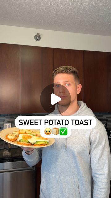 Potato Toast, Clean Eating Plans, Prep Meals, Sweet Potato Toast, Vegan Challenge, Sweet Potato Breakfast, Whole Food Diet, Egg Toast, Eat Real Food