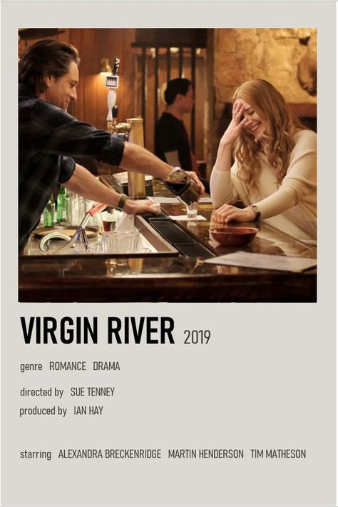 Virgin River Tv Series, Jack Sheridan, Minimalistic Polaroid Poster, Tim Matheson, Martin Henderson, Alexandra Breckenridge, Rodrigo Santoro, Virgin River, Polaroid Posters